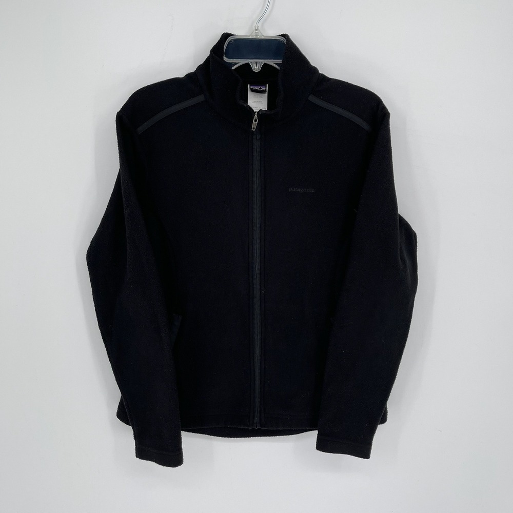 Patagonia Women's Black Full Zip Fleece Jacket Size Large
